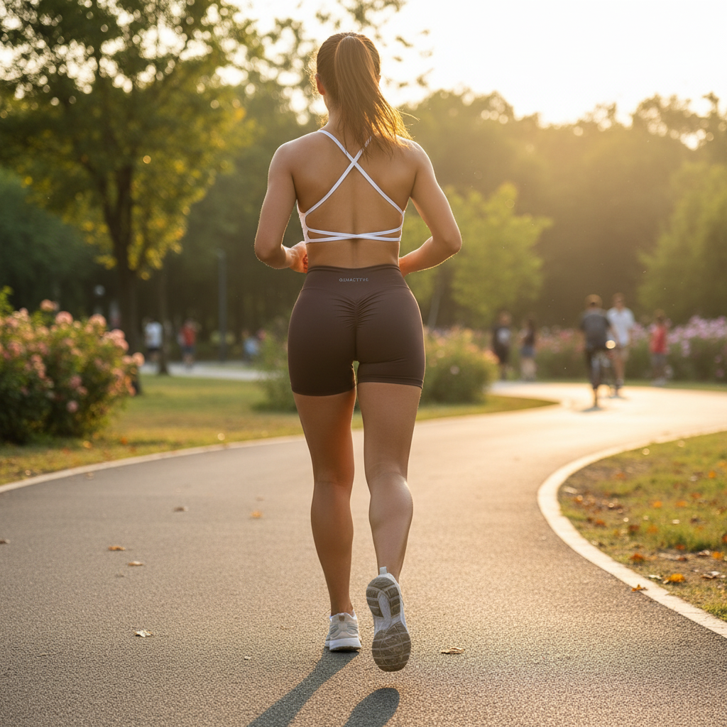 QINACTIVE V-Back Shorts Womens Clothing Gym Short Shorts Cycling Shorts Activewear High Elastic Tights Fitness Leggings