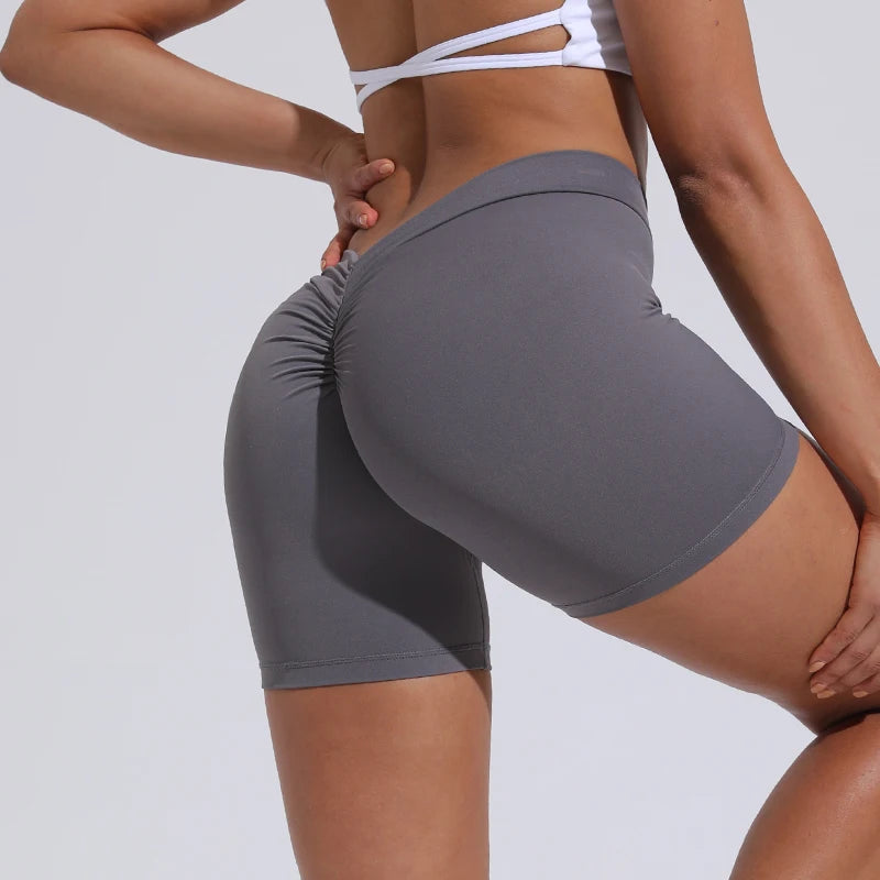 QINACTIVE V-Back Shorts Womens Clothing Gym Short Shorts Cycling Shorts Activewear High Elastic Tights Fitness Leggings